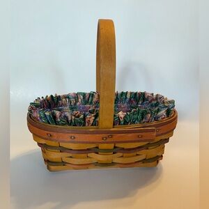 Vintage Longaberger Easter Basket 1999 Easter Egg Material Liner & Protector